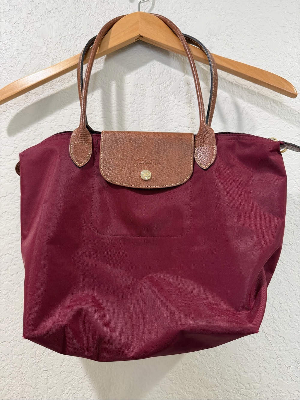 Longchamp le pliage shopping modele depose Small Handle Bag Burgundy
